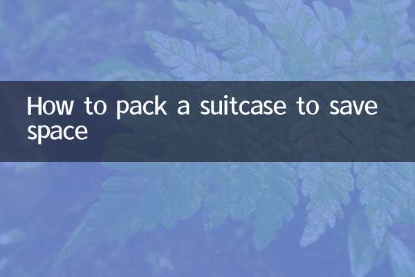 スペースを節約するためにスーツケースに詰める方法