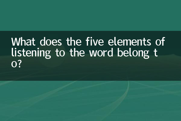 کلام سننے کے پانچ عناصر کا کیا تعلق ہے؟