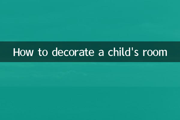 Come arredare la cameretta di un bambino