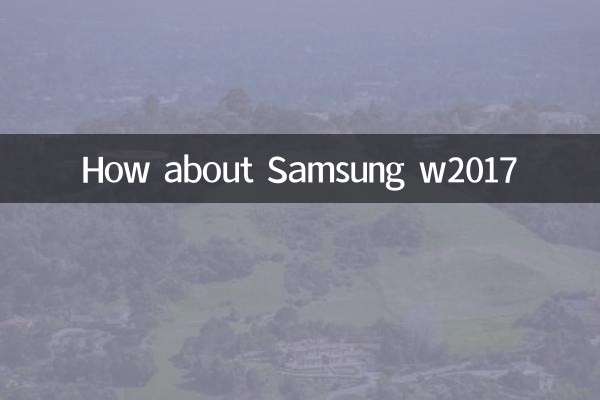 सैमसंग w2017 के बारे में क्या ख्याल है?
