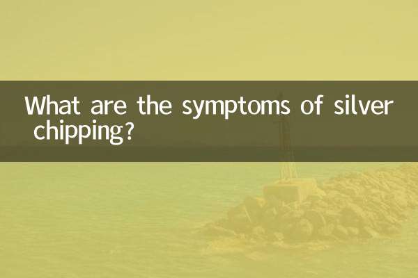 Quali sono i sintomi della scheggiatura dell'argento?