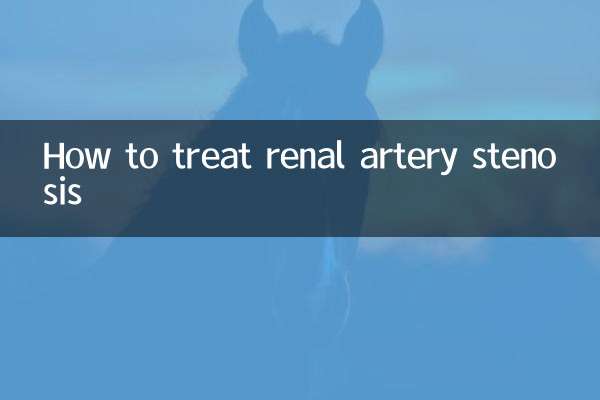 Comment traiter la sténose de l'artère rénale