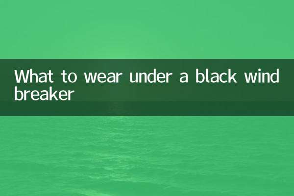 Que porter sous un coupe-vent noir