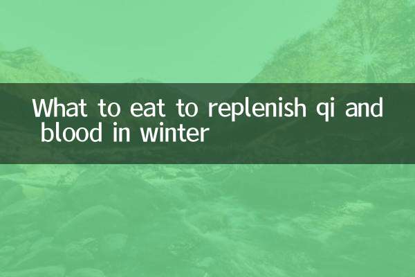 Que manger pour reconstituer le qi et le sang en hiver