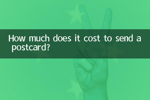 How much does it cost to send a postcard?