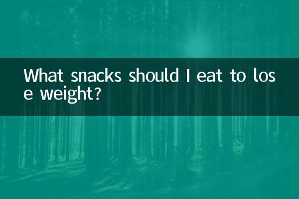 ¿Qué snacks debo comer para adelgazar?