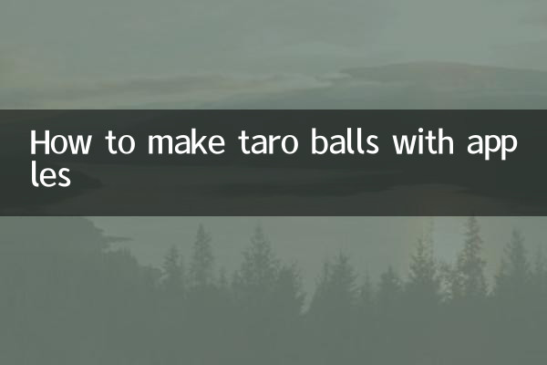 Cómo hacer bolas de taro con manzanas.