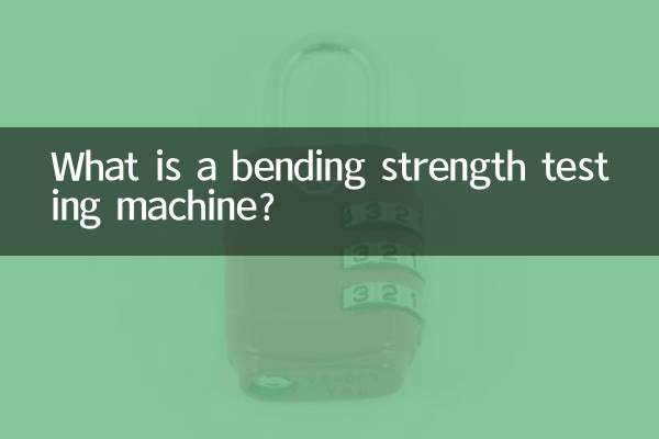 Cos'è una macchina per prove di resistenza alla flessione?