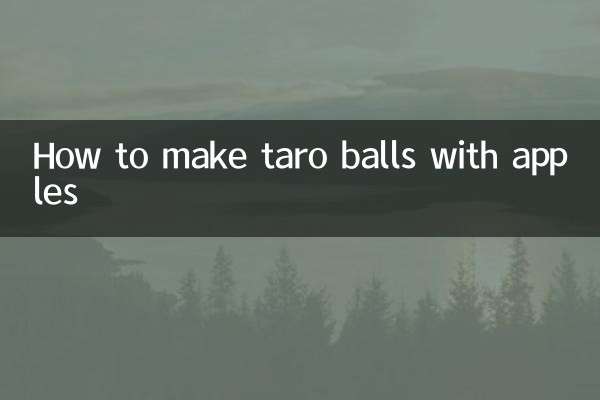 Cómo hacer bolas de taro con manzanas.