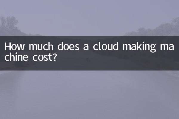 Quanto custa uma máquina de criação de nuvem?