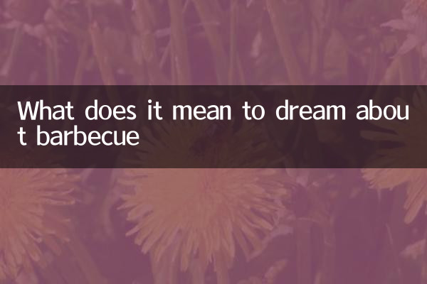 What does it mean to dream about barbecue