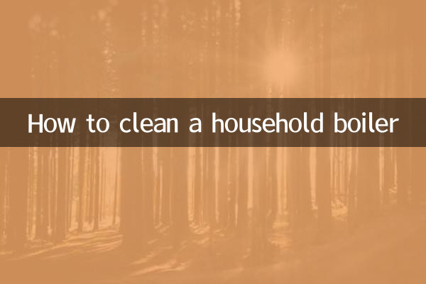 How to clean a household boiler