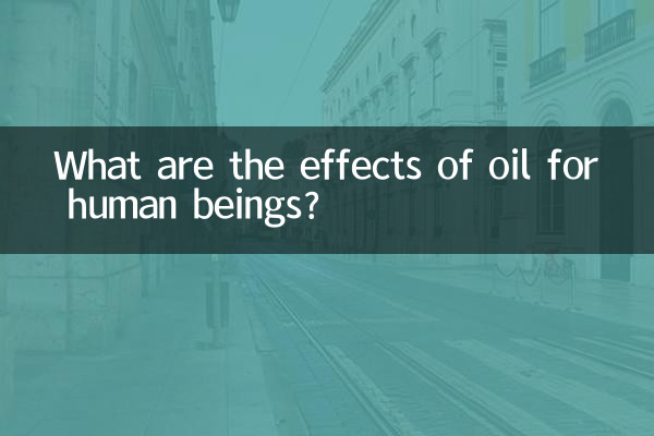 What are the effects of oil for human beings?