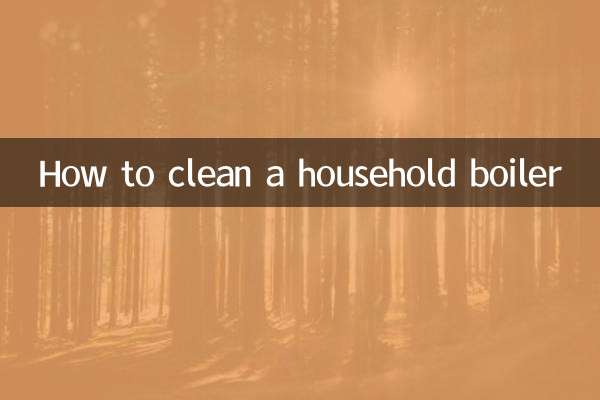 How to clean a household boiler