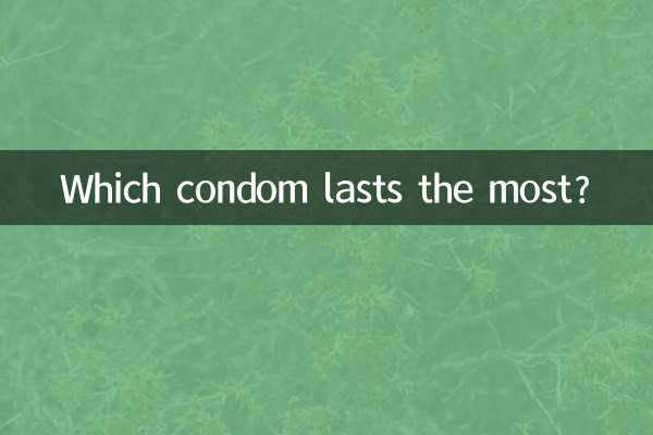 ¿Qué condón dura más?