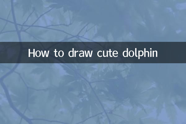 Cómo dibujar un lindo delfín