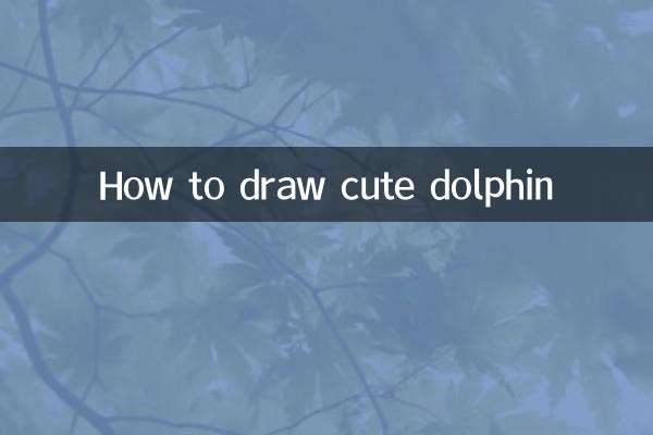 Cómo dibujar un lindo delfín