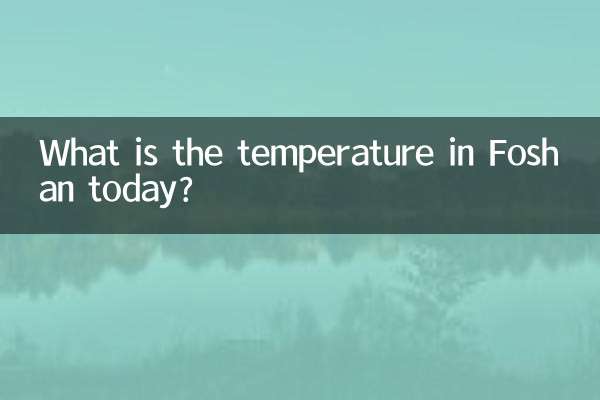 Wie hoch ist die Temperatur heute in Foshan?