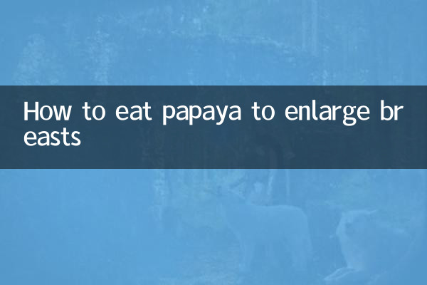 胸を大きくするパパイヤの食べ方