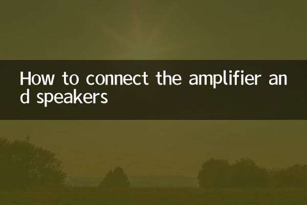 Comment connecter l'amplificateur et les haut-parleurs