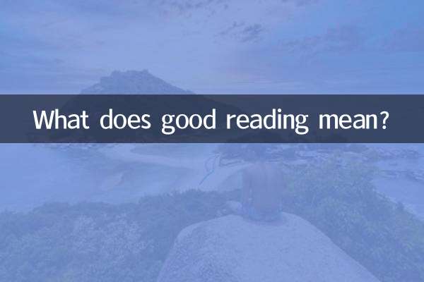 Was bedeutet gute Lektüre?