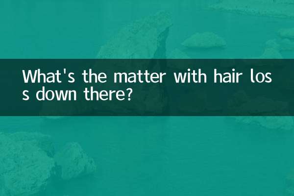 Che problema c'è con la caduta dei capelli laggiù?