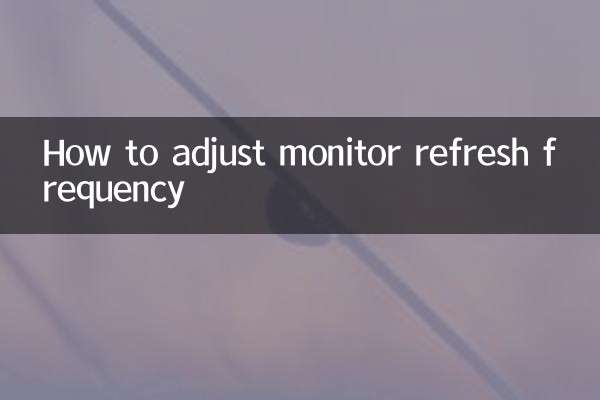 Cómo ajustar la frecuencia de actualización del monitor