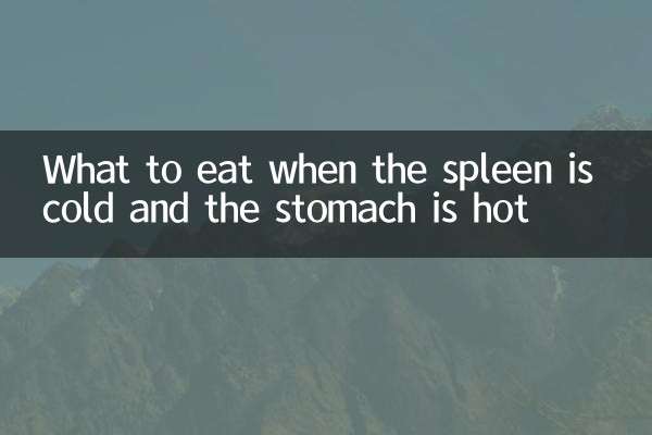 ماذا نأكل عندما يكون الطحال باردا والمعدة ساخنة؟