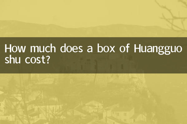 Combien coûte une boîte de Huangguoshu ?