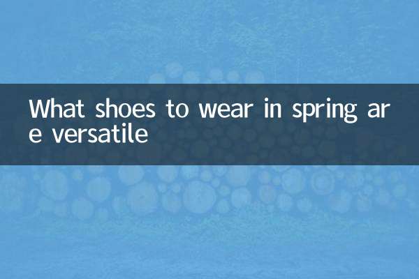 봄에 신는 신발은 다양하다