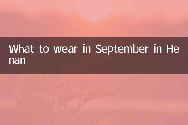 O que vestir em setembro em Henan
