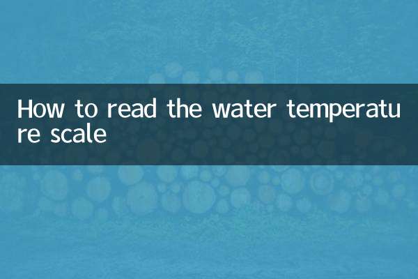 पानी का तापमान स्केल कैसे पढ़ें