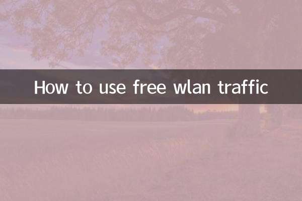Como usar o tráfego wlan gratuito