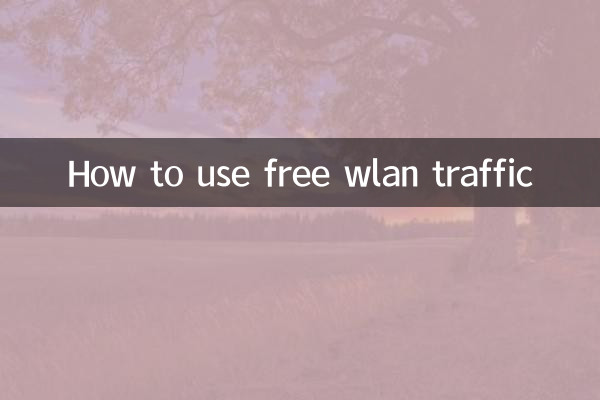 Como usar o tráfego wlan gratuito