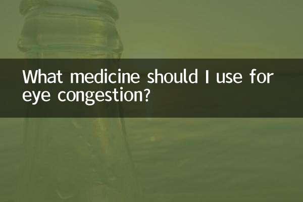¿Qué medicamento debo usar para la congestión ocular?
