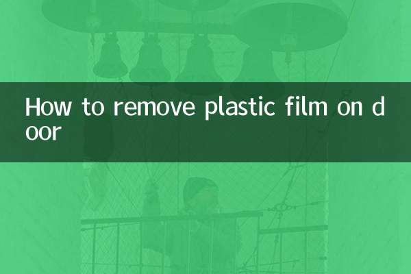 Cómo quitar la película plástica de la puerta