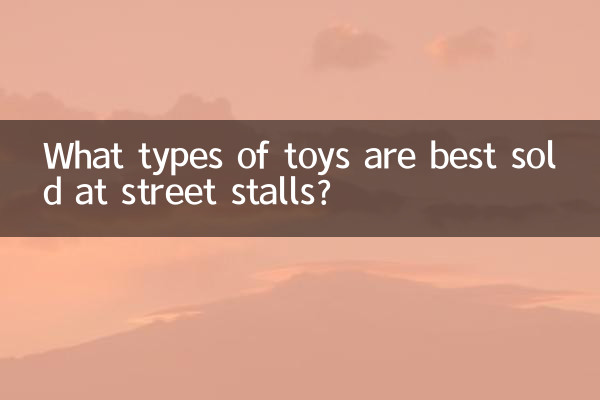 Welche Arten von Spielzeug werden am besten an Straßenständen verkauft?
