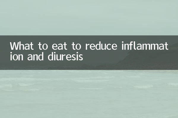 O que comer para reduzir a inflamação e a diurese
