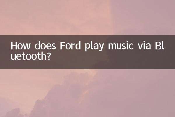 Как Ford воспроизводит музыку через Bluetooth?