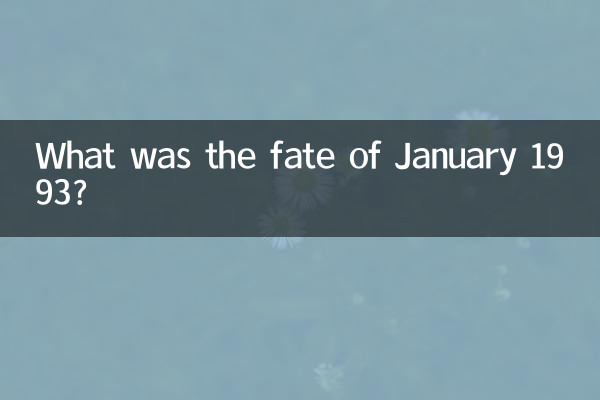 1993 年 1 月の運命はどうなったのでしょうか?