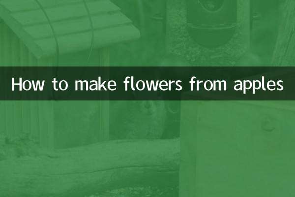 Comment faire des fleurs à partir de pommes