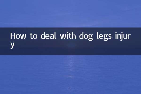 Comment faire face aux blessures des jambes de chien