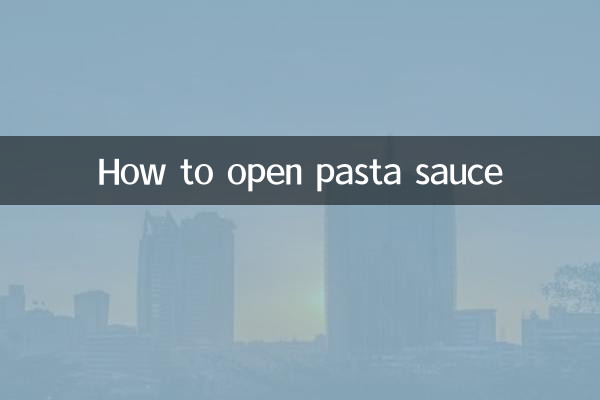 Come aprire la salsa di pasta