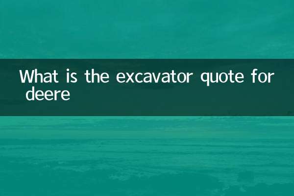 Quelle est la citation de l'excavatrice pour Deere