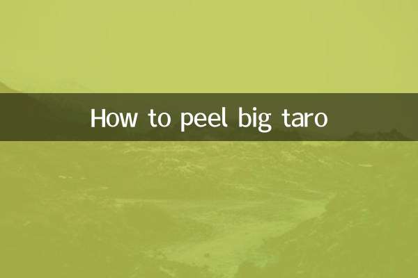 Wie man Big Taro schält