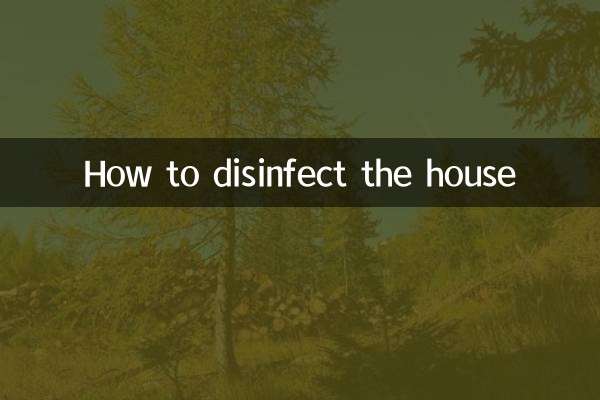 How to disinfect the house