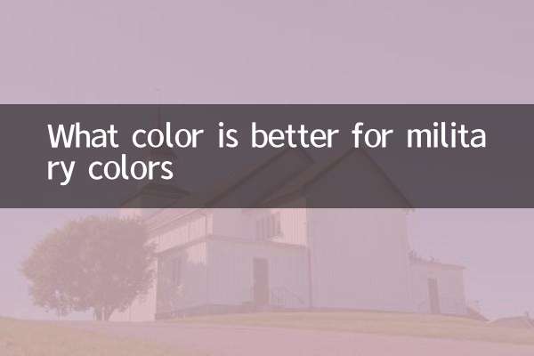 Di che colore è meglio per i colori militari