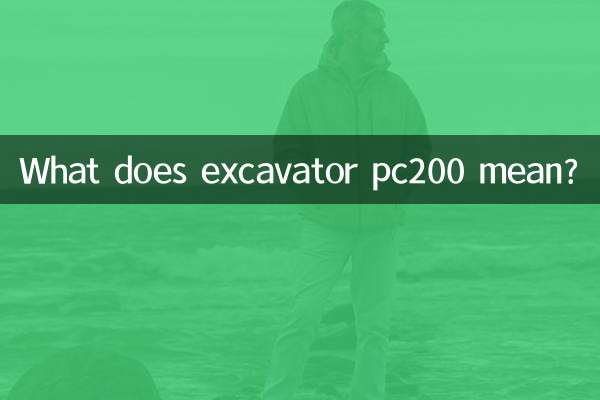Cosa significa escavatore pc200?