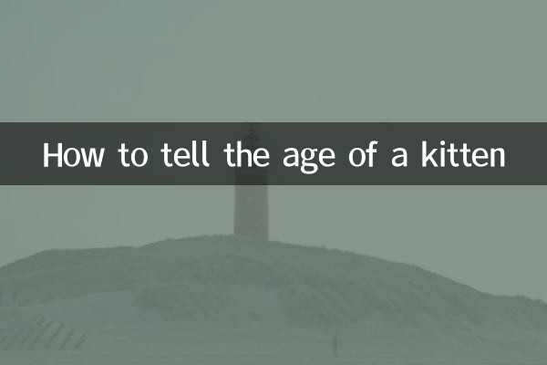 How to tell the age of a kitten
