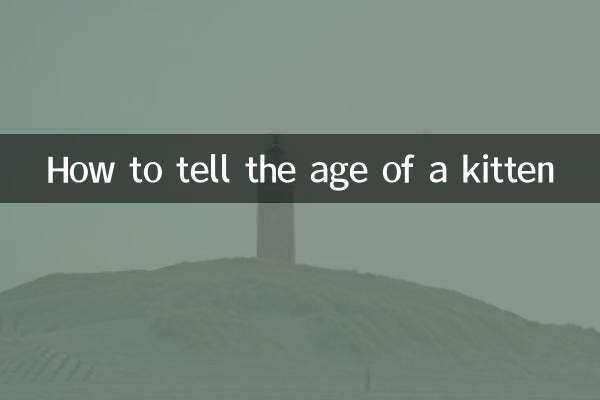 How to tell the age of a kitten